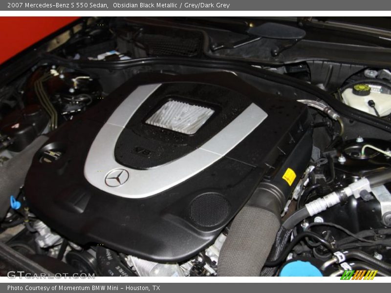 Obsidian Black Metallic / Grey/Dark Grey 2007 Mercedes-Benz S 550 Sedan