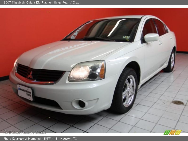 Platinum Beige Pearl / Gray 2007 Mitsubishi Galant ES