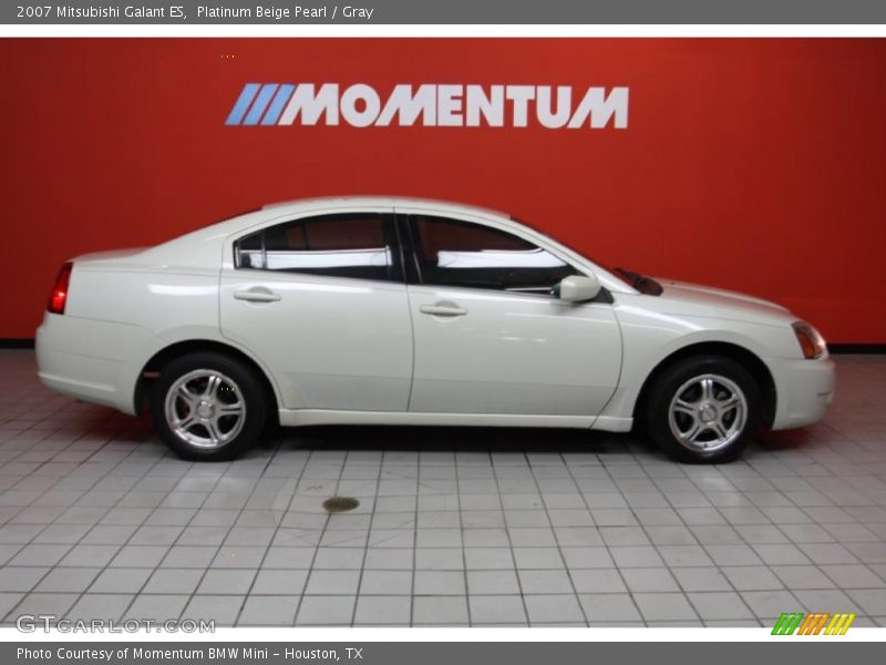 Platinum Beige Pearl / Gray 2007 Mitsubishi Galant ES
