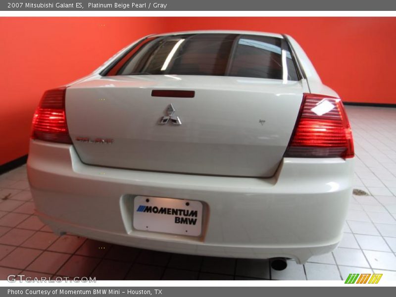 Platinum Beige Pearl / Gray 2007 Mitsubishi Galant ES