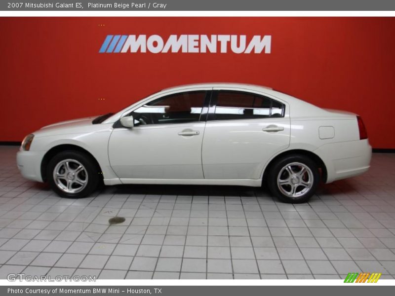 Platinum Beige Pearl / Gray 2007 Mitsubishi Galant ES