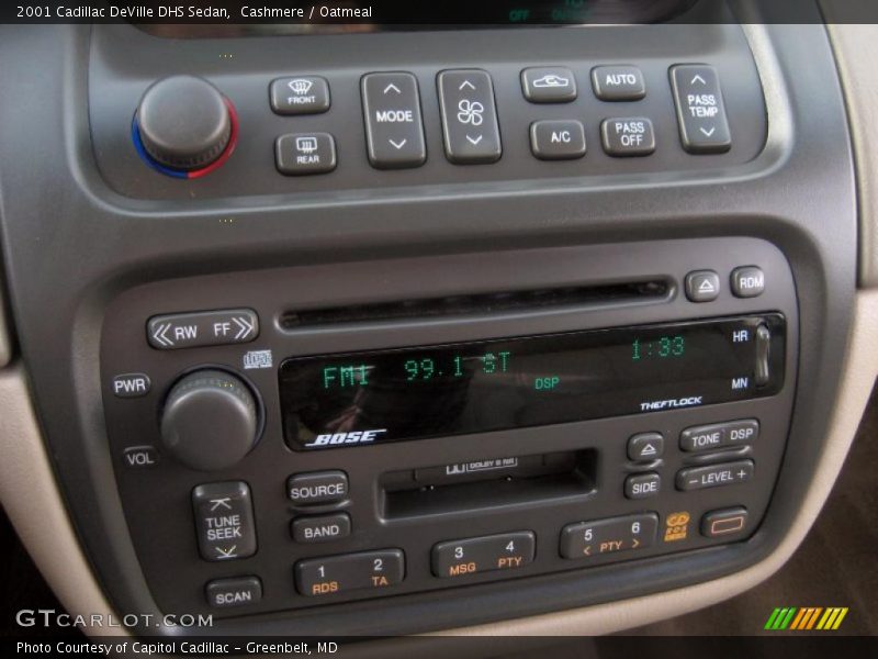 Controls of 2001 DeVille DHS Sedan