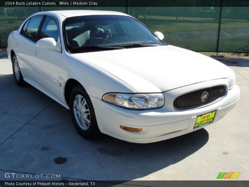 White / Medium Gray 2004 Buick LeSabre Custom