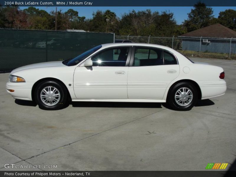 White / Medium Gray 2004 Buick LeSabre Custom
