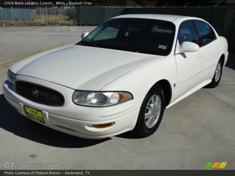 White / Medium Gray 2004 Buick LeSabre Custom