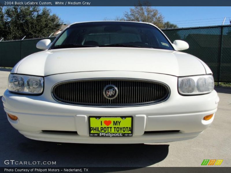 White / Medium Gray 2004 Buick LeSabre Custom