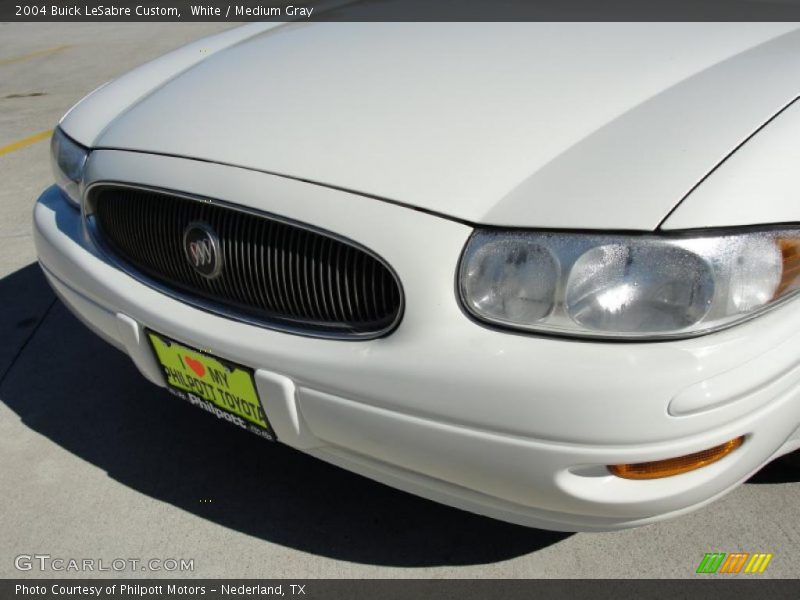 White / Medium Gray 2004 Buick LeSabre Custom