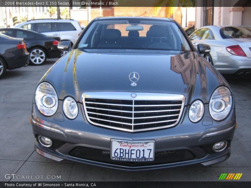 Flint Grey Metallic / Black 2008 Mercedes-Benz E 350 Sedan
