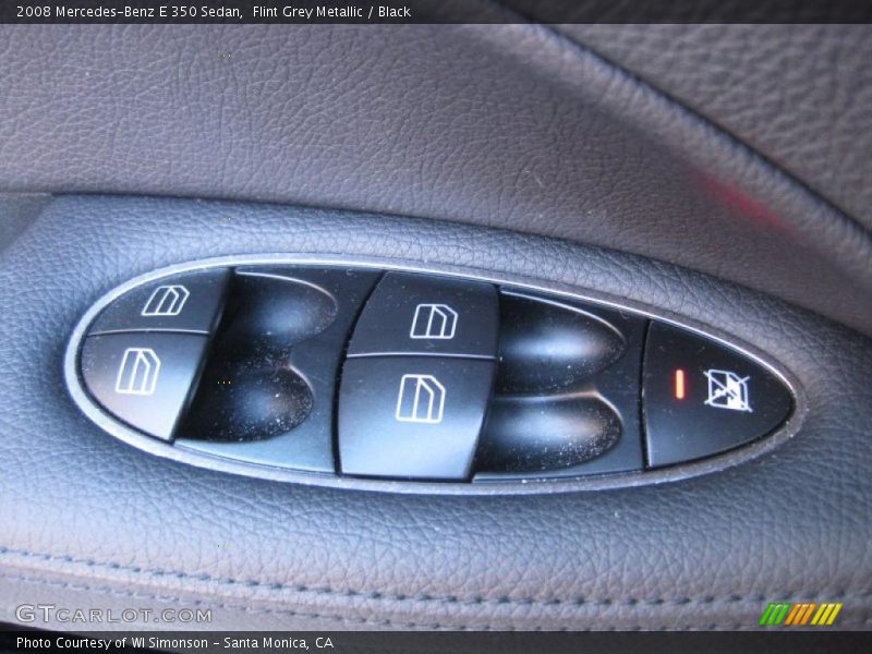Flint Grey Metallic / Black 2008 Mercedes-Benz E 350 Sedan