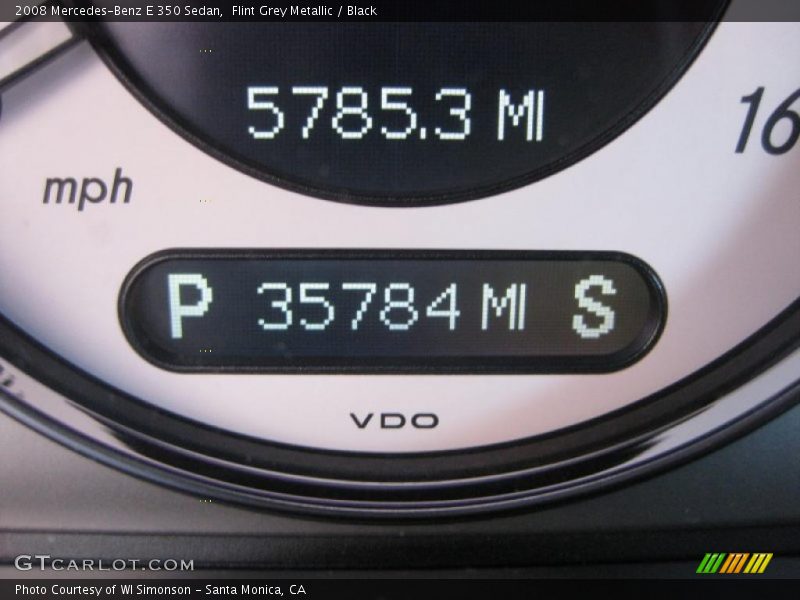Flint Grey Metallic / Black 2008 Mercedes-Benz E 350 Sedan