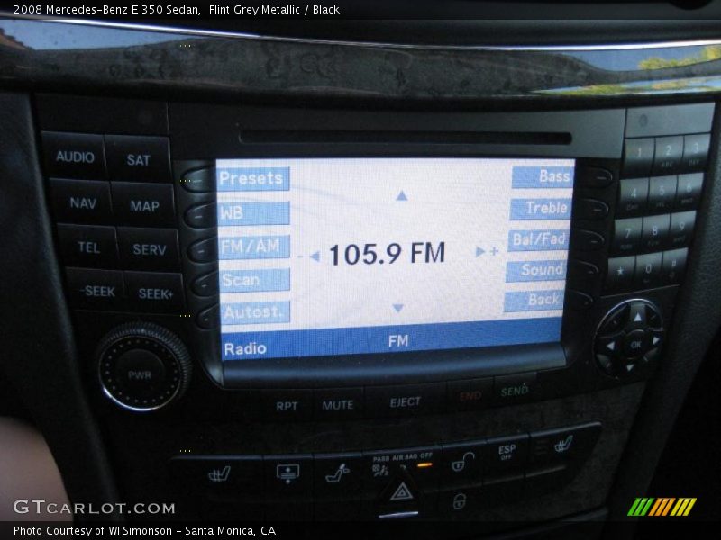 Flint Grey Metallic / Black 2008 Mercedes-Benz E 350 Sedan