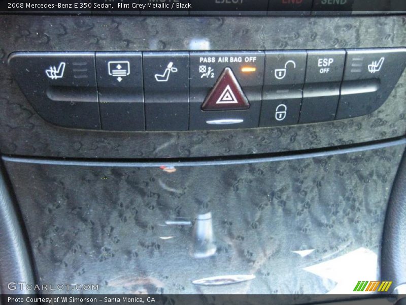 Flint Grey Metallic / Black 2008 Mercedes-Benz E 350 Sedan