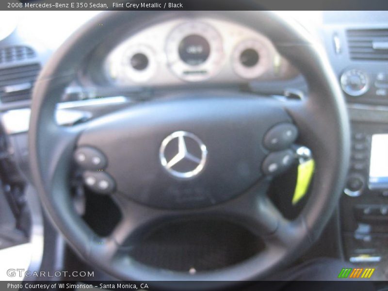 Flint Grey Metallic / Black 2008 Mercedes-Benz E 350 Sedan