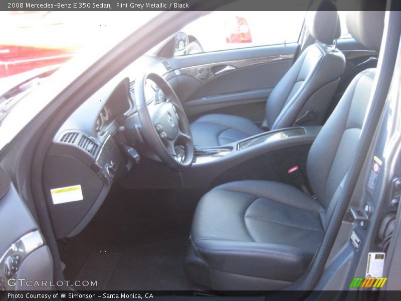 Flint Grey Metallic / Black 2008 Mercedes-Benz E 350 Sedan