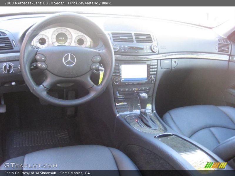 Flint Grey Metallic / Black 2008 Mercedes-Benz E 350 Sedan