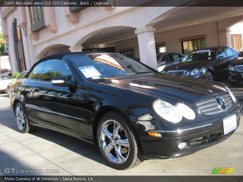 Black / Charcoal 2005 Mercedes-Benz CLK 320 Cabriolet