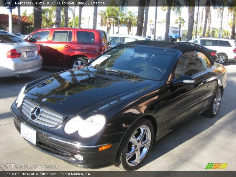 Black / Charcoal 2005 Mercedes-Benz CLK 320 Cabriolet