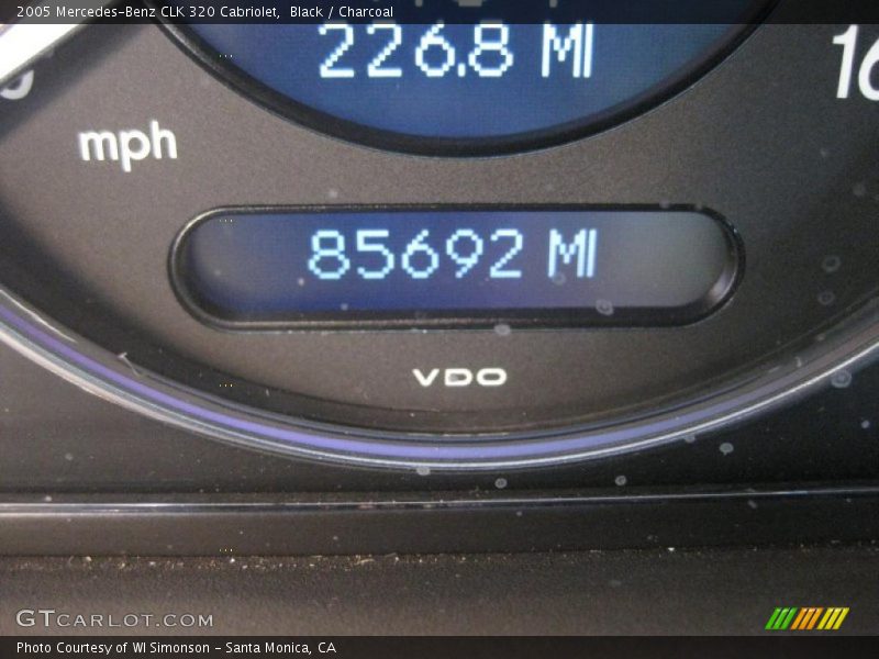 Black / Charcoal 2005 Mercedes-Benz CLK 320 Cabriolet