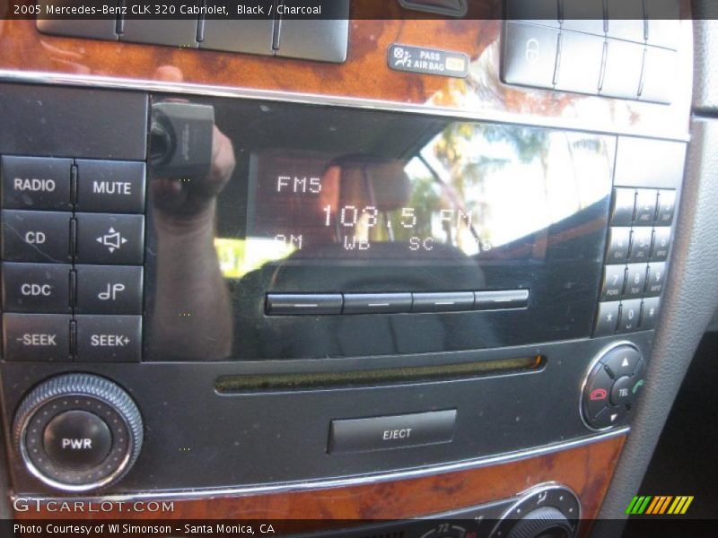 Black / Charcoal 2005 Mercedes-Benz CLK 320 Cabriolet