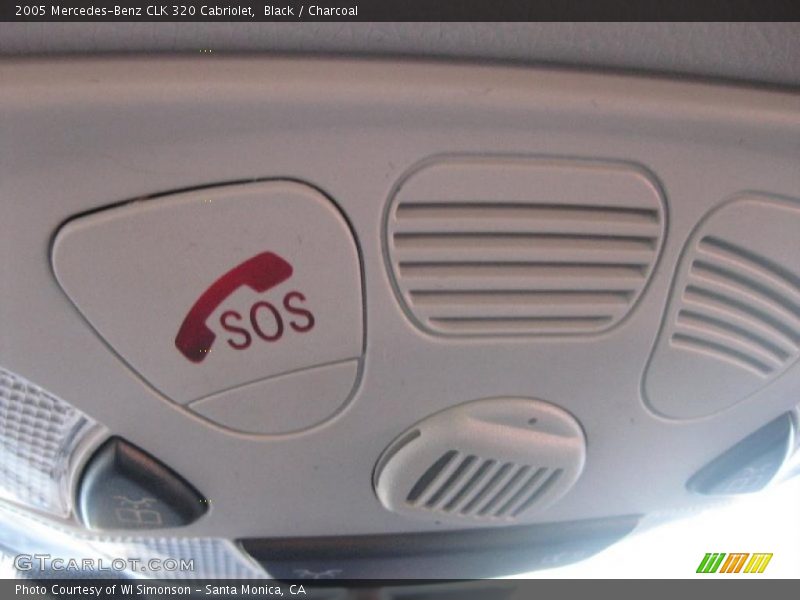 Black / Charcoal 2005 Mercedes-Benz CLK 320 Cabriolet