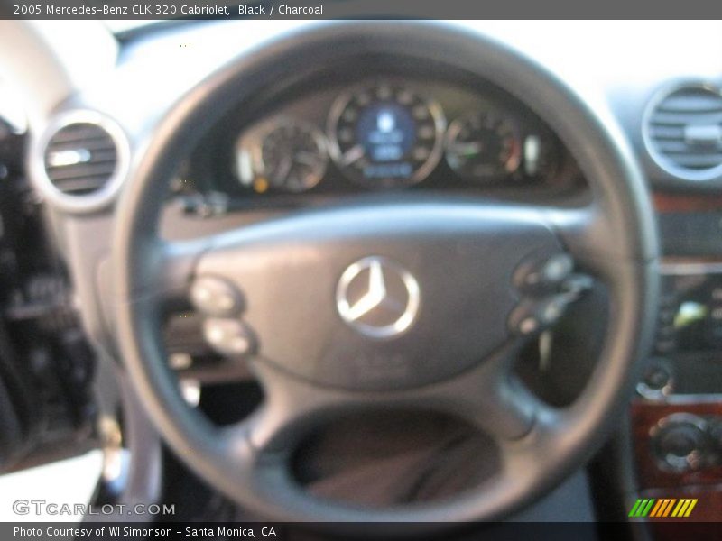 Black / Charcoal 2005 Mercedes-Benz CLK 320 Cabriolet