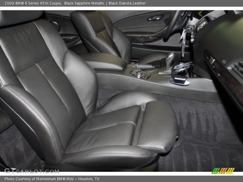 Black Sapphire Metallic / Black Dakota Leather 2009 BMW 6 Series 650i Coupe