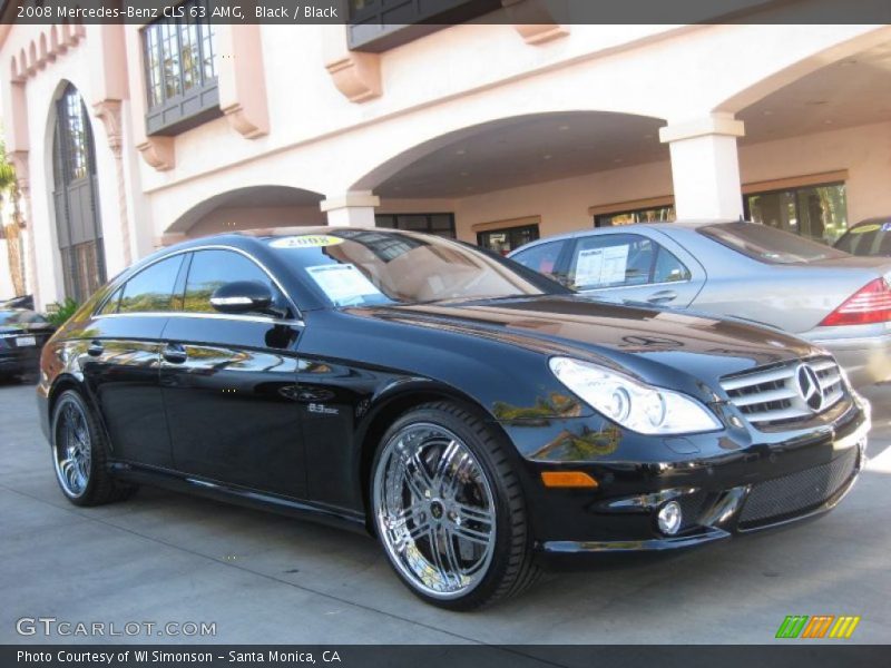 Black / Black 2008 Mercedes-Benz CLS 63 AMG