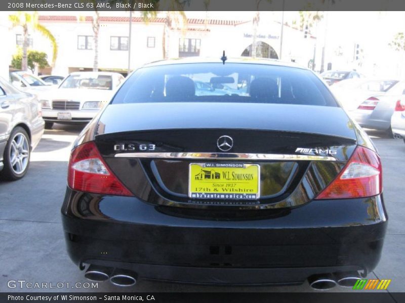 Black / Black 2008 Mercedes-Benz CLS 63 AMG
