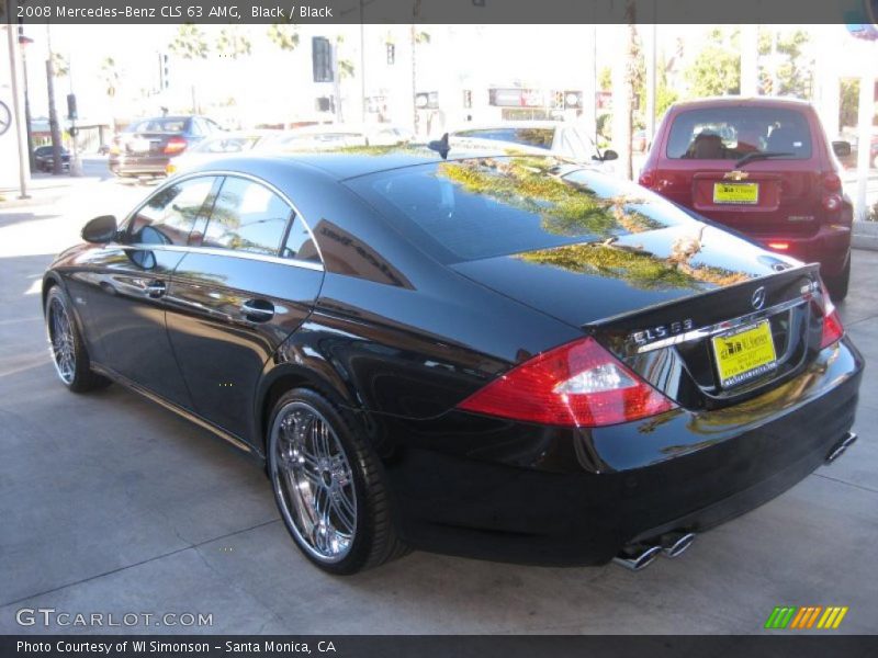 Black / Black 2008 Mercedes-Benz CLS 63 AMG