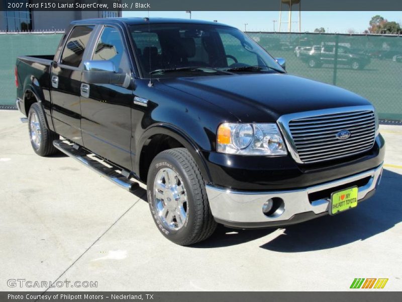 Black / Black 2007 Ford F150 Lariat SuperCrew