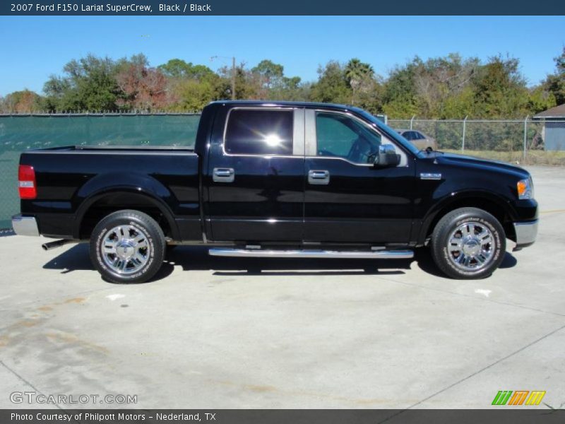 Black / Black 2007 Ford F150 Lariat SuperCrew