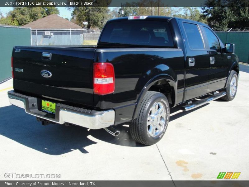 Black / Black 2007 Ford F150 Lariat SuperCrew