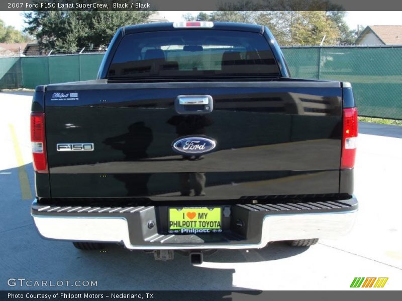 Black / Black 2007 Ford F150 Lariat SuperCrew