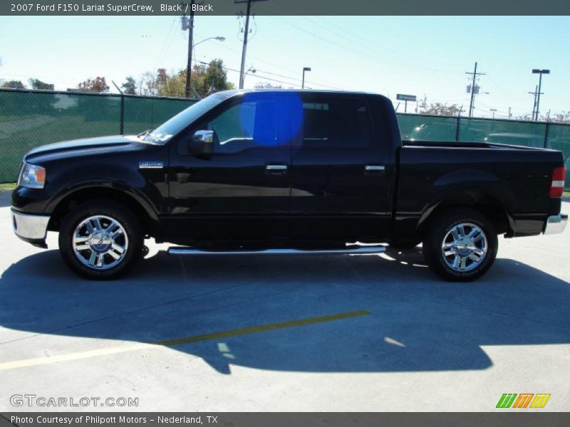 Black / Black 2007 Ford F150 Lariat SuperCrew
