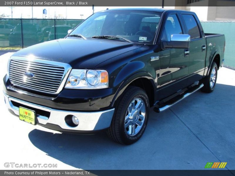 Black / Black 2007 Ford F150 Lariat SuperCrew