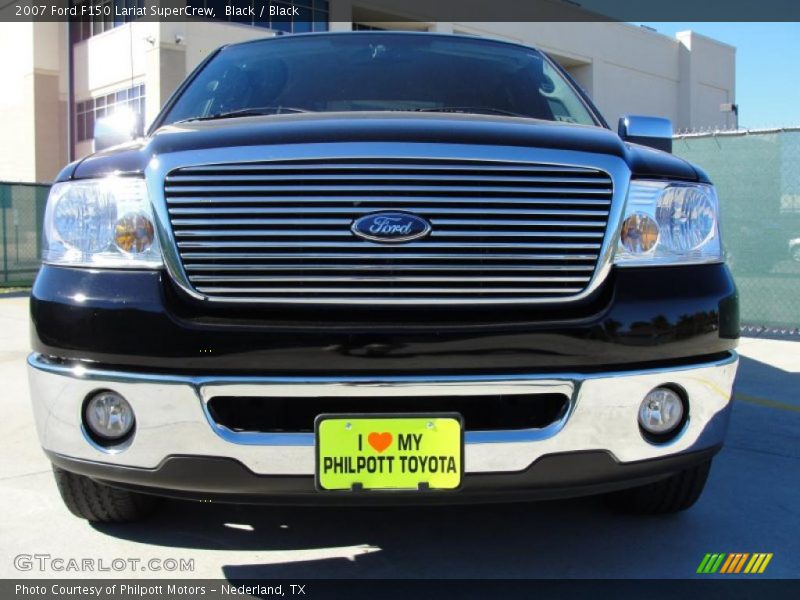 Black / Black 2007 Ford F150 Lariat SuperCrew