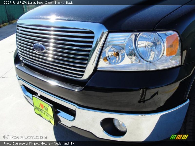 Black / Black 2007 Ford F150 Lariat SuperCrew