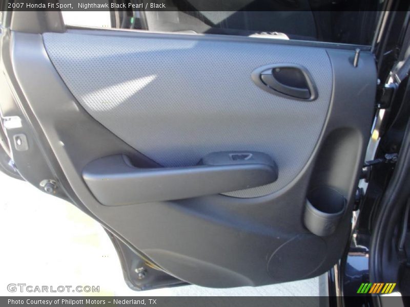 Nighthawk Black Pearl / Black 2007 Honda Fit Sport