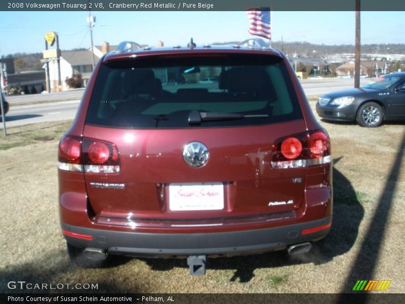 Cranberry Red Metallic / Pure Beige 2008 Volkswagen Touareg 2 V8