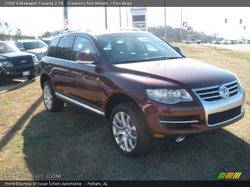 Cranberry Red Metallic / Pure Beige 2008 Volkswagen Touareg 2 V8