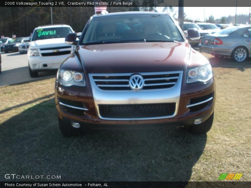 Cranberry Red Metallic / Pure Beige 2008 Volkswagen Touareg 2 V8