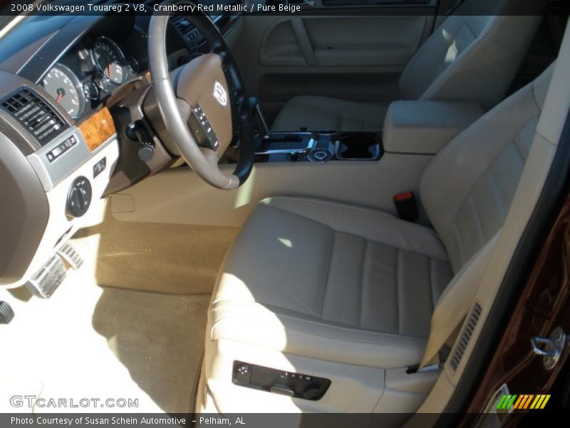 Cranberry Red Metallic / Pure Beige 2008 Volkswagen Touareg 2 V8