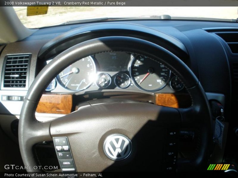 Cranberry Red Metallic / Pure Beige 2008 Volkswagen Touareg 2 V8