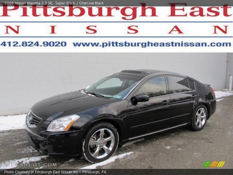 Super Black / Charcoal Black 2008 Nissan Maxima 3.5 SE