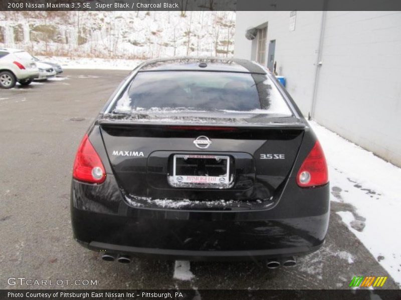 Super Black / Charcoal Black 2008 Nissan Maxima 3.5 SE