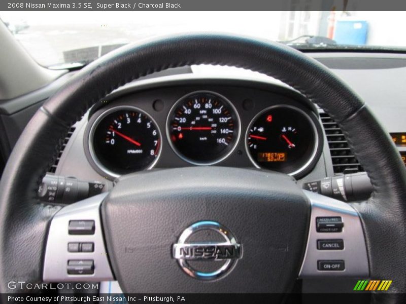 Super Black / Charcoal Black 2008 Nissan Maxima 3.5 SE