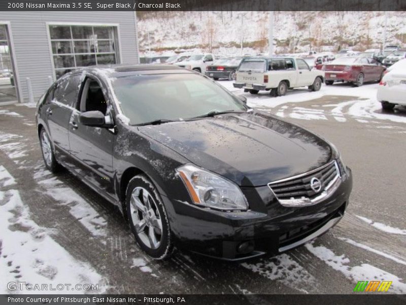 Super Black / Charcoal Black 2008 Nissan Maxima 3.5 SE