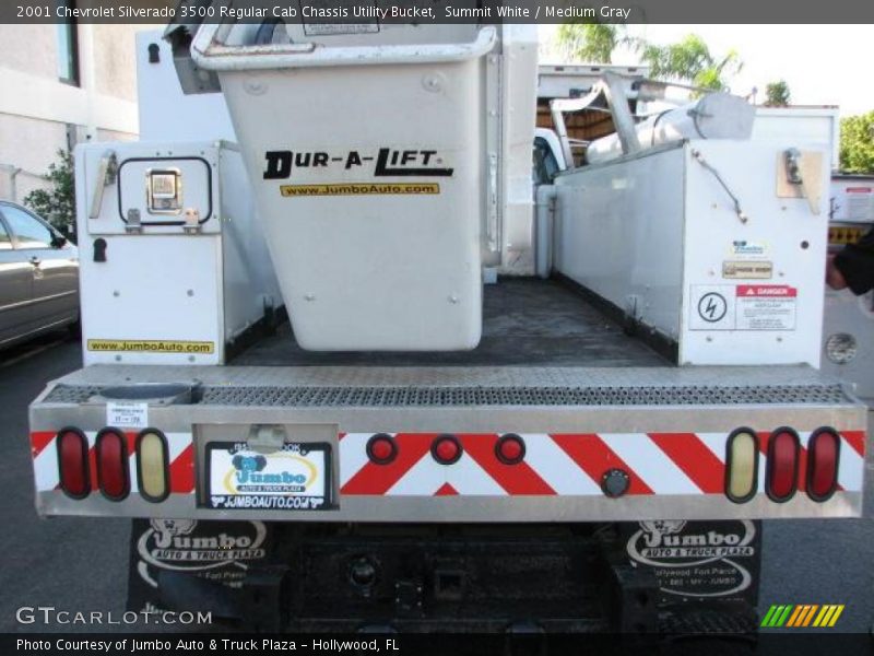 Summit White / Medium Gray 2001 Chevrolet Silverado 3500 Regular Cab Chassis Utility Bucket