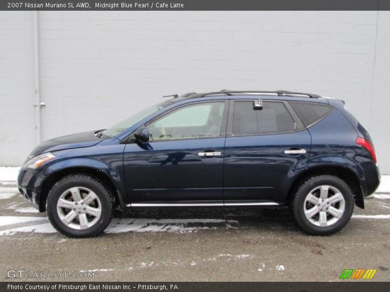 Midnight Blue Pearl / Cafe Latte 2007 Nissan Murano SL AWD