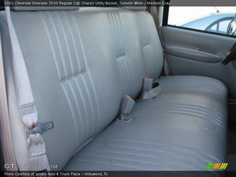 Summit White / Medium Gray 2001 Chevrolet Silverado 3500 Regular Cab Chassis Utility Bucket